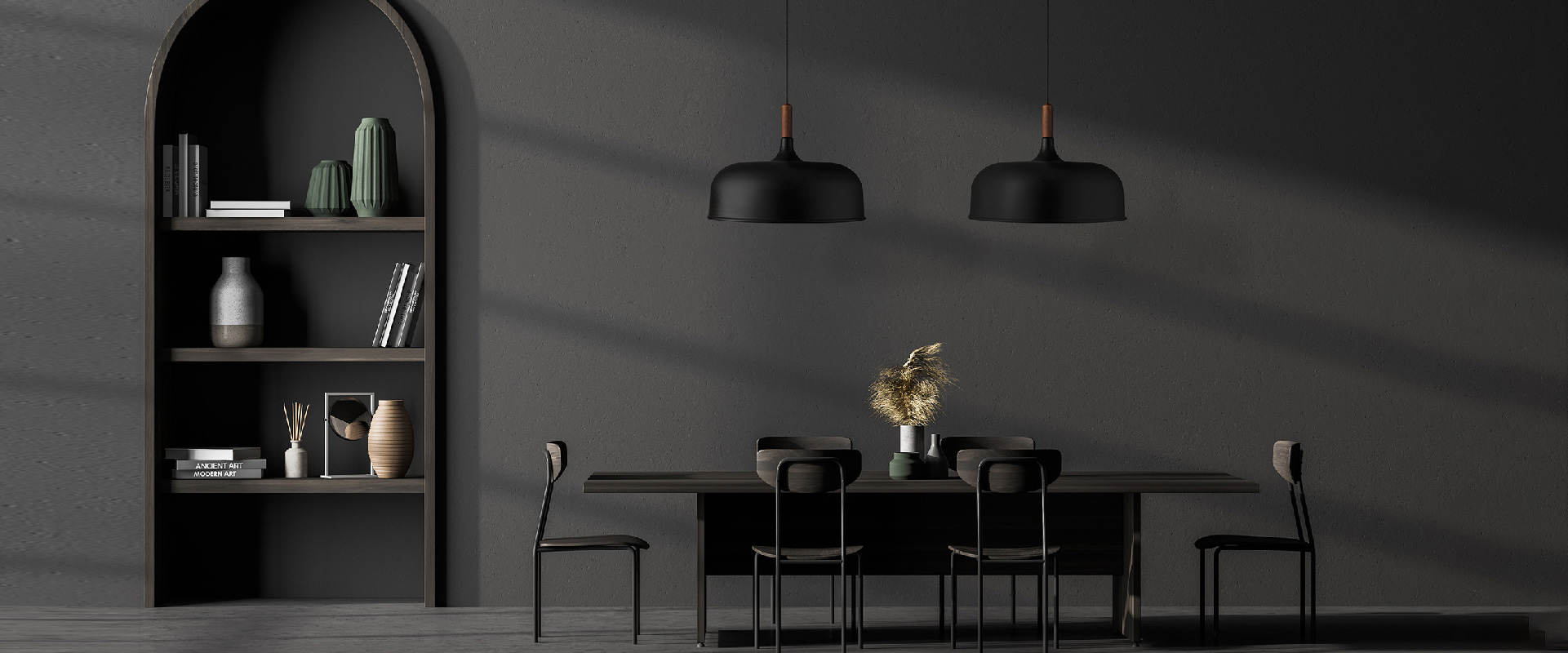 بنر چراغ آویز مدرن بیوتی دیش