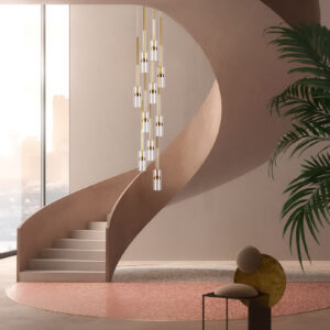 لوستر آویز مدرن گلس لنترن