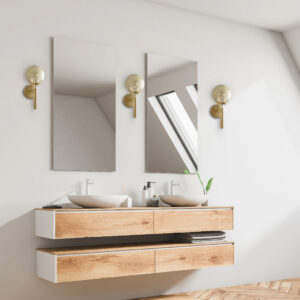 چراغ دیوارکوب مدرن گلدن گلوب