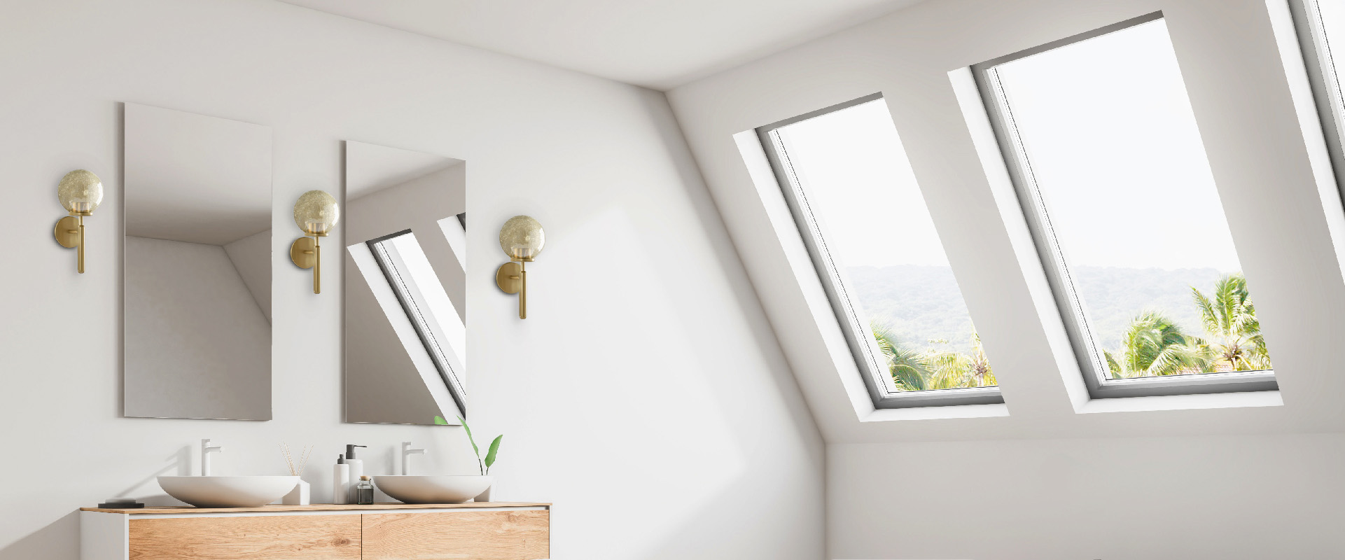 ترکیب بندی چراغ دیوارکوب مدرن گلدن گلوب